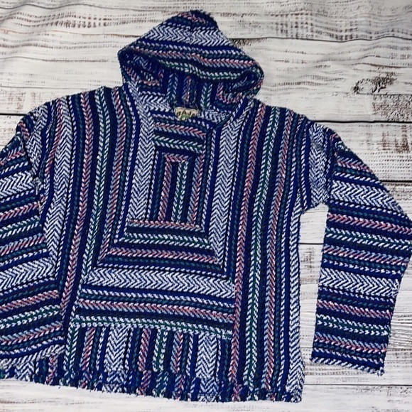 Mexican Hooded Sweater size Large - Picture 2 of 4